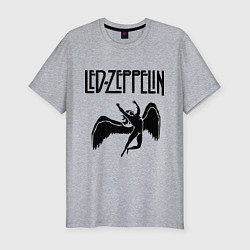 Футболка slim-fit Led Zeppelin, цвет: меланж