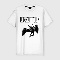 Мужская slim-футболка Led Zeppelin