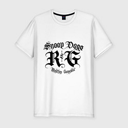 Мужская slim-футболка Snoop Dogg: Gangsta