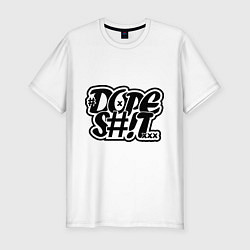 Футболка slim-fit Dope Shit, цвет: белый