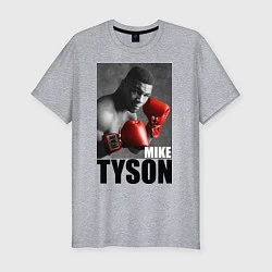 Мужская slim-футболка Mike Tyson