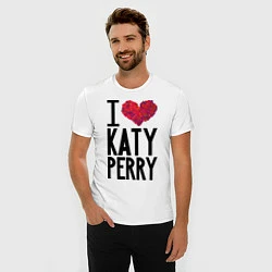 Футболка slim-fit I love Katy Perry, цвет: белый — фото 2