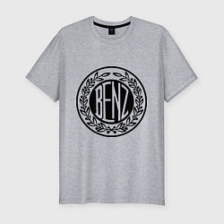 Футболка slim-fit Значок мерседес, цвет: меланж