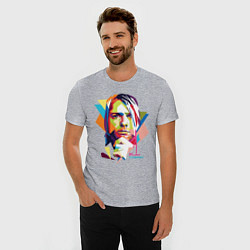 Футболка slim-fit Kurt Cobain: Colors, цвет: меланж — фото 2