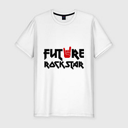 Футболка slim-fit Future Rockstar, цвет: белый