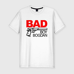 Футболка slim-fit Bad boy Bogdan, цвет: белый