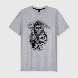 Мужская slim-футболка Sons Of Anarchy: Death
