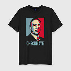 Мужская slim-футболка Checkmate Spacey