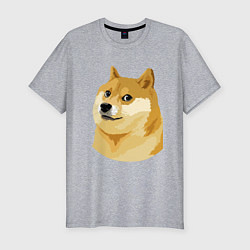 Футболка slim-fit Doge, цвет: меланж