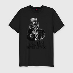 Футболка slim-fit Zombie attack, цвет: черный