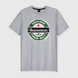 Футболка slim-fit Hanneman, цвет: меланж