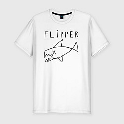 Футболка slim-fit Flipper, цвет: белый