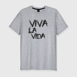 Футболка slim-fit Viva La Vida, цвет: меланж