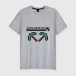 Футболка slim-fit Minecraft Hero, цвет: меланж