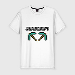 Мужская slim-футболка Minecraft Hero