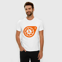 Футболка slim-fit Half-Life 3: Logo, цвет: белый — фото 2