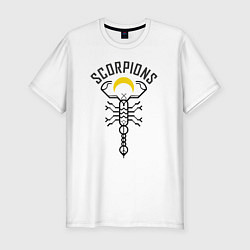 Мужская slim-футболка Scorpions Moon