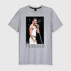 Мужская slim-футболка Queen: Freddie