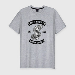 Мужская slim-футболка Limp Bizkit: Gold Cobra