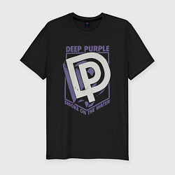 Мужская slim-футболка Deep Purple: Smoke on the water
