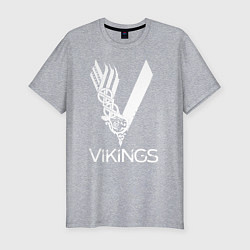 Мужская slim-футболка Vikings
