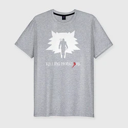 Мужская slim-футболка Killing monsters