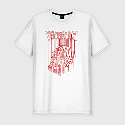 Футболка slim-fit BFMV: Blooded Skull, цвет: белый