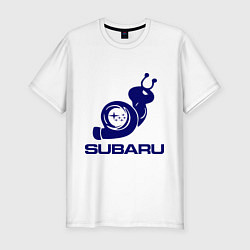 Футболка slim-fit Subaru, цвет: белый