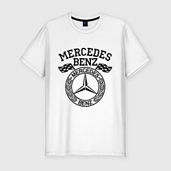 Мужская slim-футболка Mercedes Benz