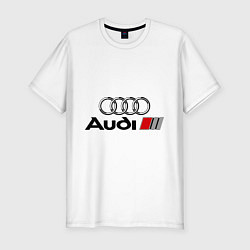 Футболка slim-fit Audi, цвет: белый