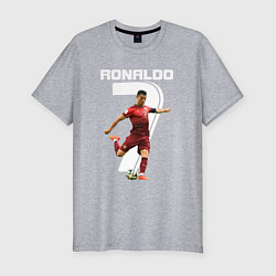 Футболка slim-fit Ronaldo 07, цвет: меланж