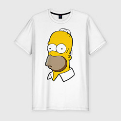 Футболка slim-fit Sad Homer, цвет: белый
