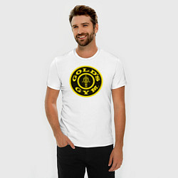 Футболка slim-fit Gold's Gym, цвет: белый — фото 2