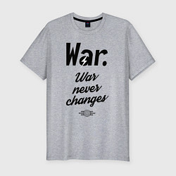 Мужская slim-футболка War never changes