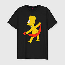 Мужская slim-футболка Барт с полотенцем