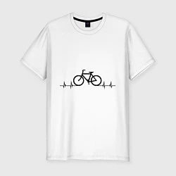 Мужская slim-футболка Велоспорт