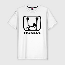 Мужская slim-футболка Honda Logo Sexy