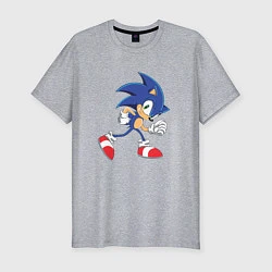 Мужская slim-футболка Sonic the Hedgehog