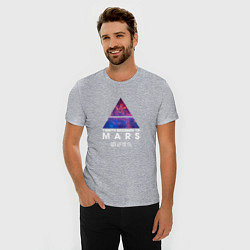 Футболка slim-fit 30 STM: cosmos, цвет: меланж — фото 2