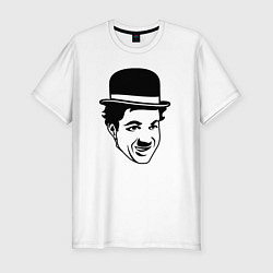 Футболка slim-fit Чарли Чаплин, цвет: белый