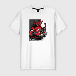 Футболка slim-fit New Jersey Devils, цвет: белый