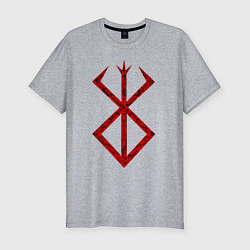 Мужская slim-футболка Берсерк. Клеймо