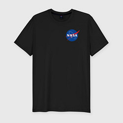 Футболка slim-fit NASA, цвет: черный