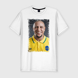 Футболка slim-fit Roberto Carlos: Photo, цвет: белый