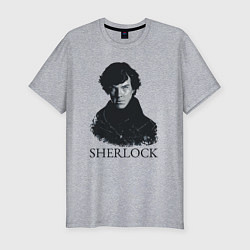 Футболка slim-fit Sherlock Art, цвет: меланж