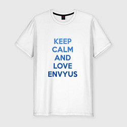 Футболка slim-fit Keep Calm & Love Envyus, цвет: белый