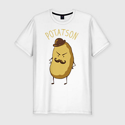 Мужская slim-футболка Potatson