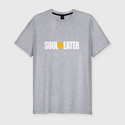 Мужская slim-футболка Soul Eater: White