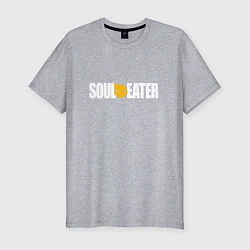 Мужская slim-футболка Soul Eater: White