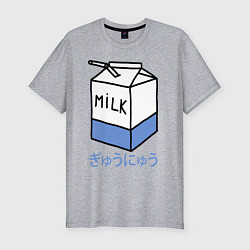 Мужская slim-футболка White Milk